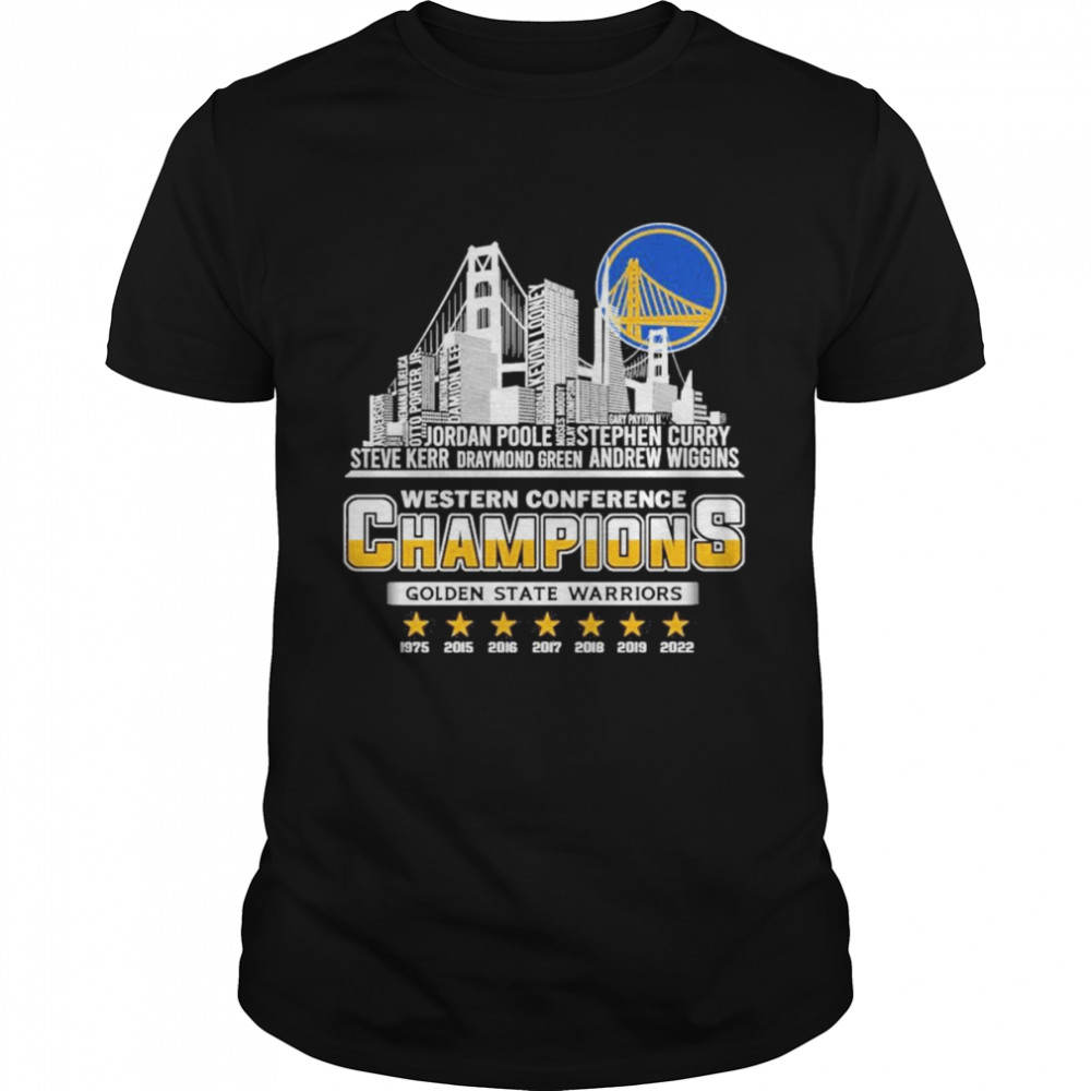 Westerns Conferences Championss Goldens States Warriorss 1975s 2022s Shirts