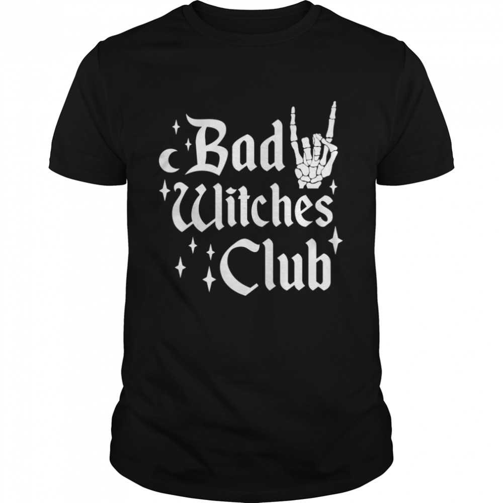 Bad Witches Club Witchy Halloween Costume Girls Wiccan  Classic Men's T-shirt