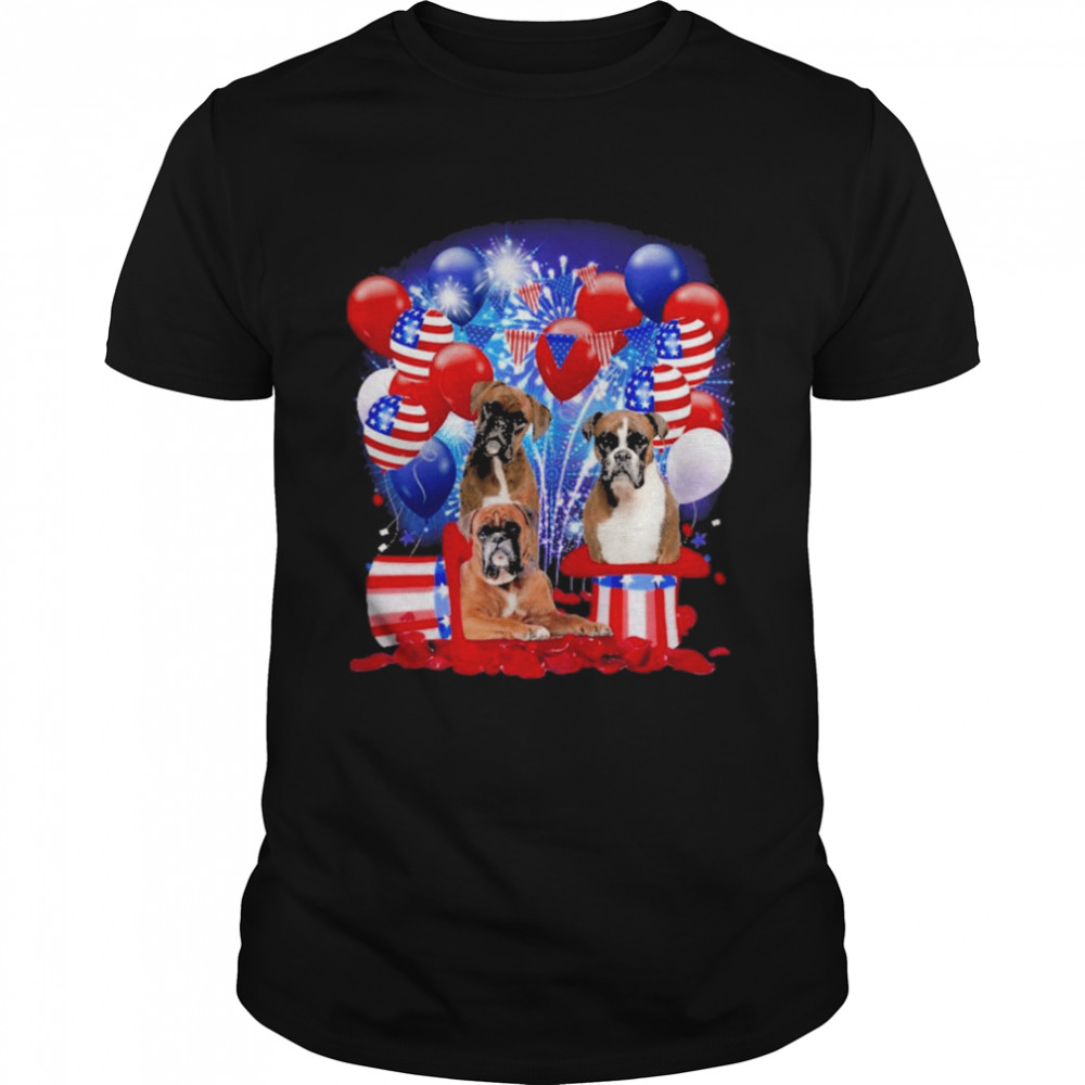 Boxer Balloons Fireworks  Classic Men's T-shirt