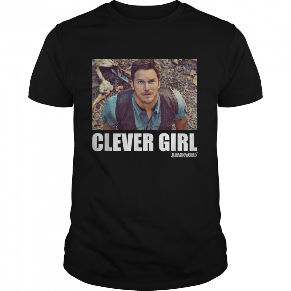 Jurassic World Clever Girl Owen Movie Still Graphic T-Shirts