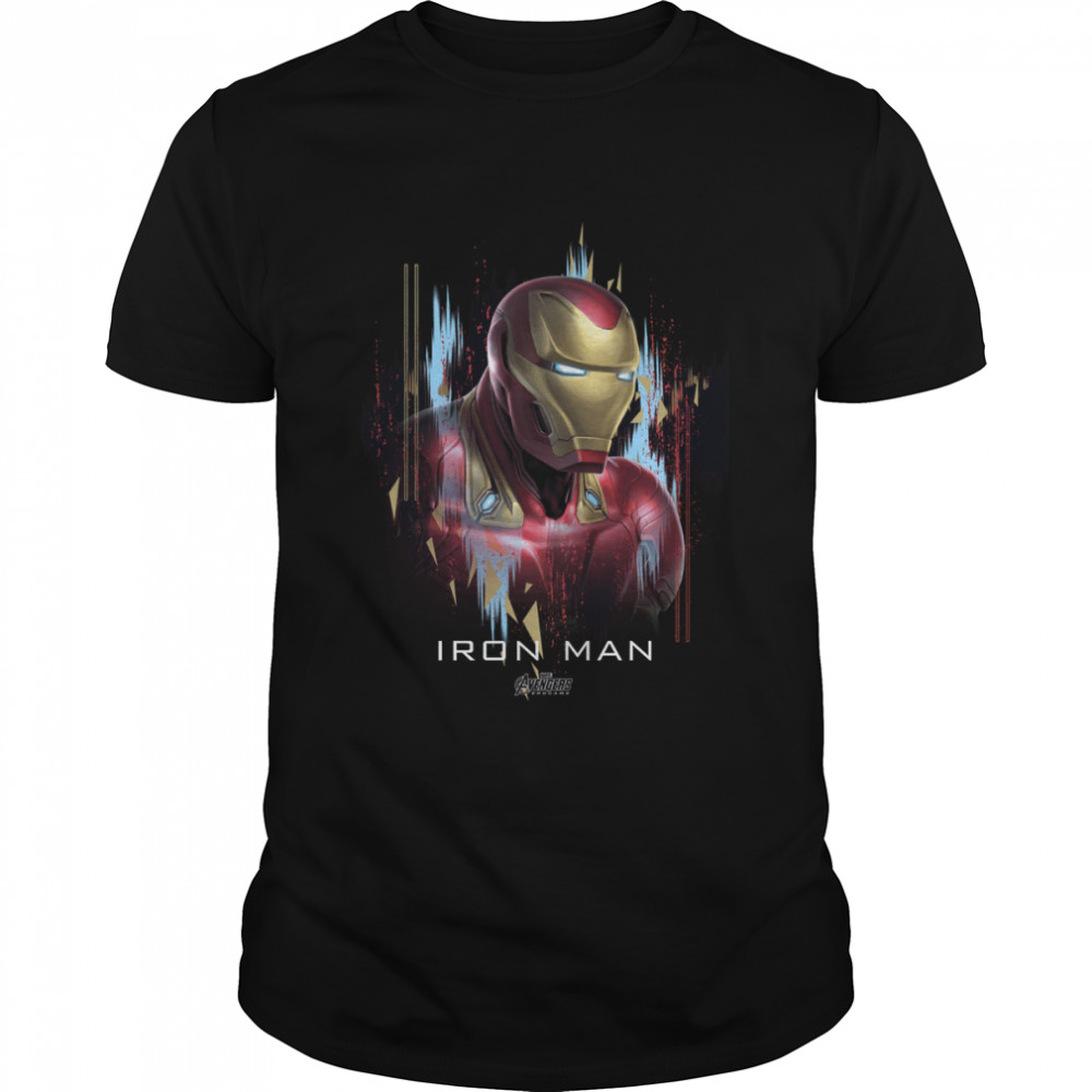 Marvel Avengers Endgame Iron Man Splatter shirt