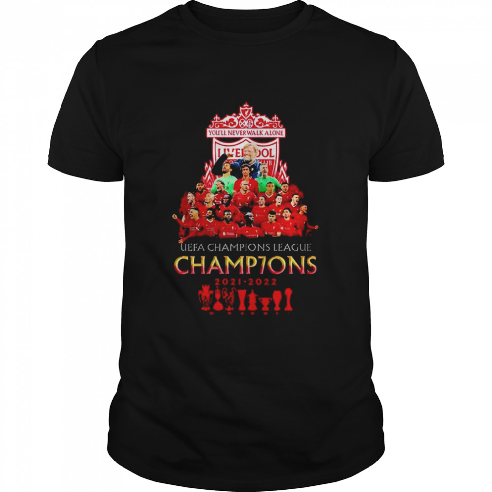 Liverpools UEFAs Championss Leagues Champ7ionss 2021s 2022s shirts