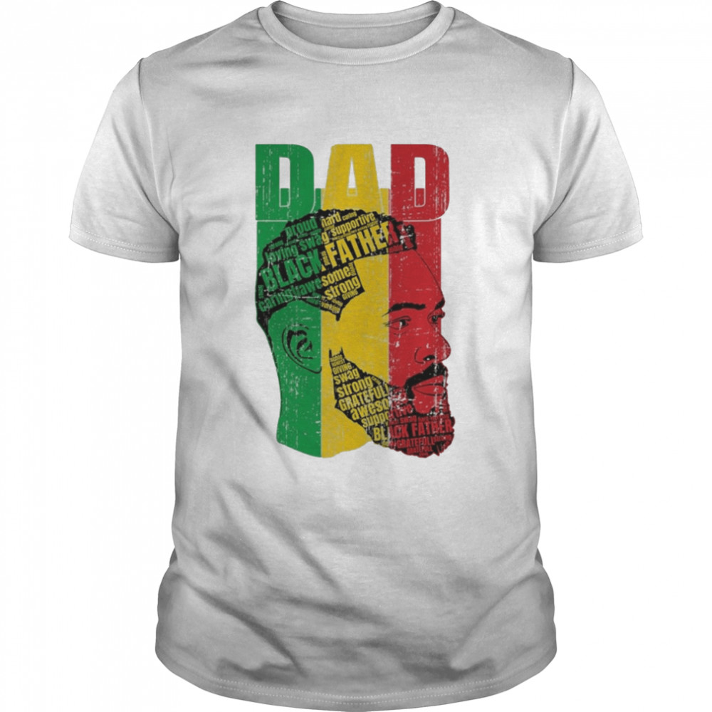 Strong Black Dad King African American Shirts