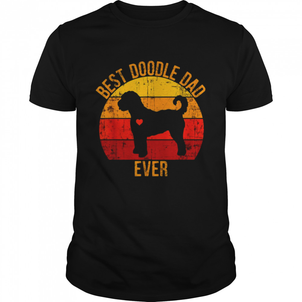 Best Doodle Dad Ever Vintage Retro Classic Men's T-shirt