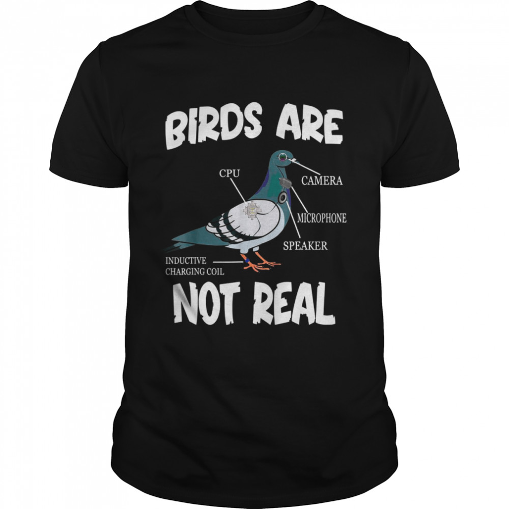 Birds Are Not Real Bird Spies Conspiracy Theory Birds Shirt
