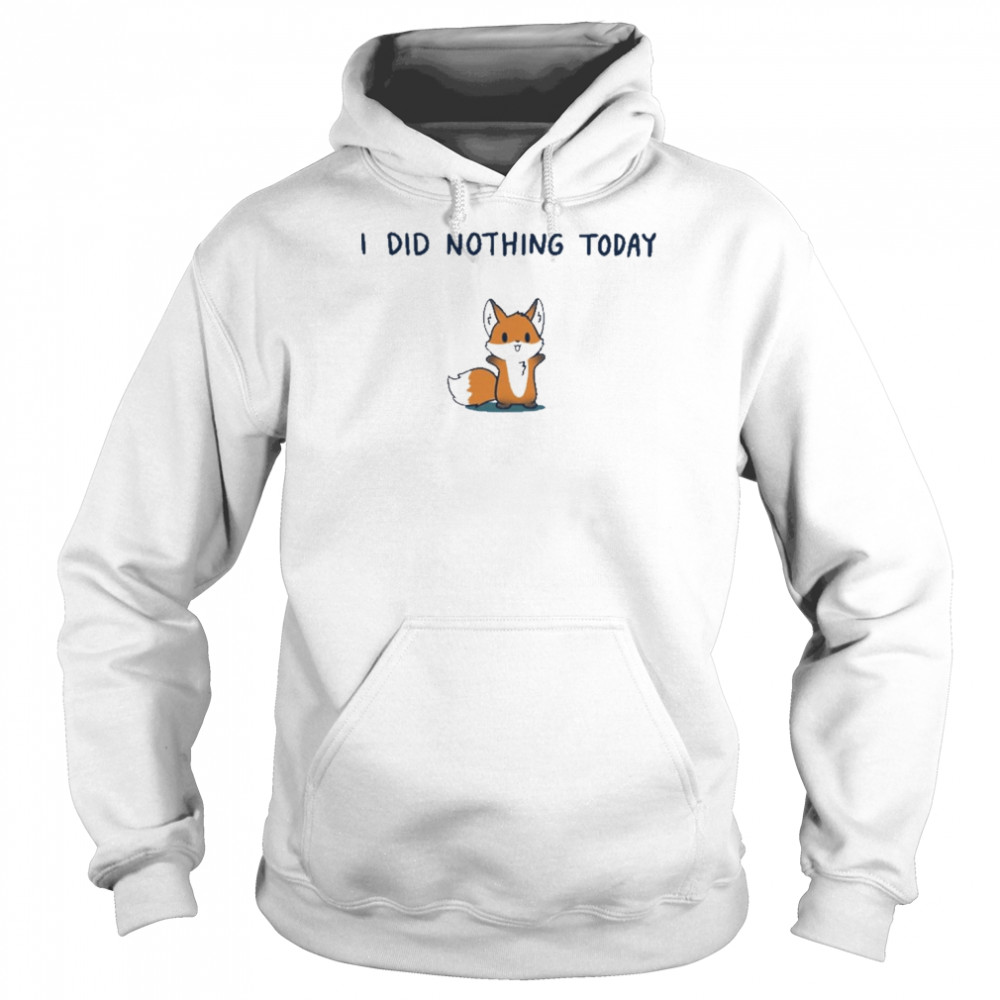 I Did Nothing Today Unisex Hoodie