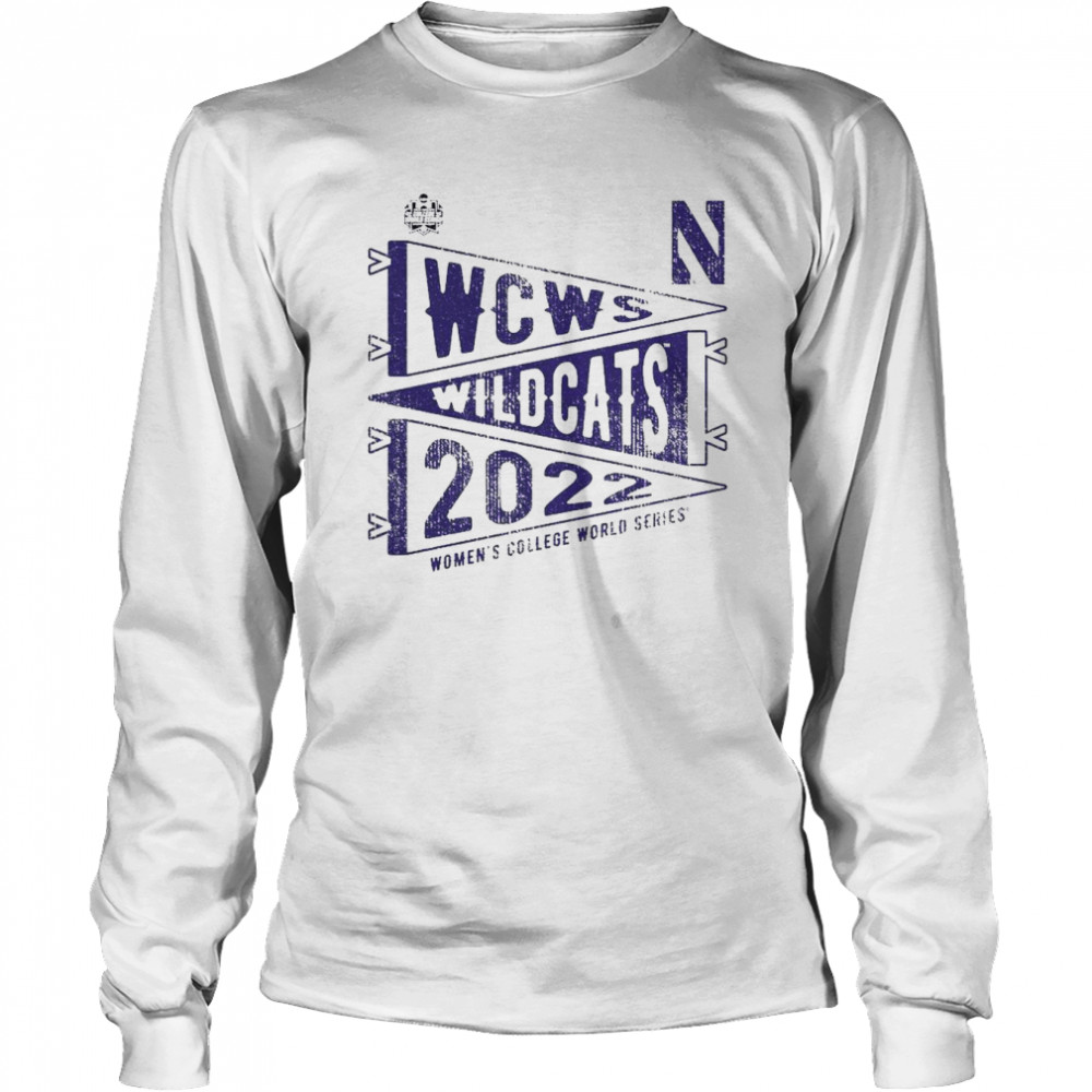 Northwestern Wildcats 2022 NCAA Softball Wcws Long Sleeved T-shirt