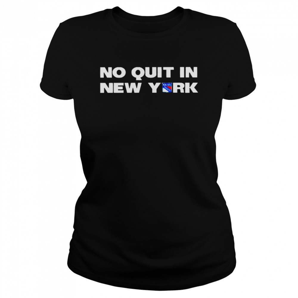 No Quit In New York Rangers logo 2022 T-shirt Classic Women's T-shirt