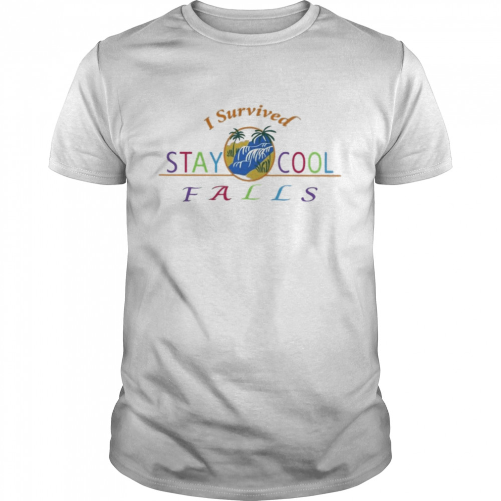 I Survived Stay Cool Falls  Classic Men's T-shirt
