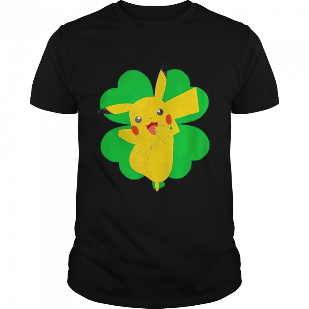 Pokemon St Patrick’s Day Lucky Pikachu  Classic Men's T-shirt