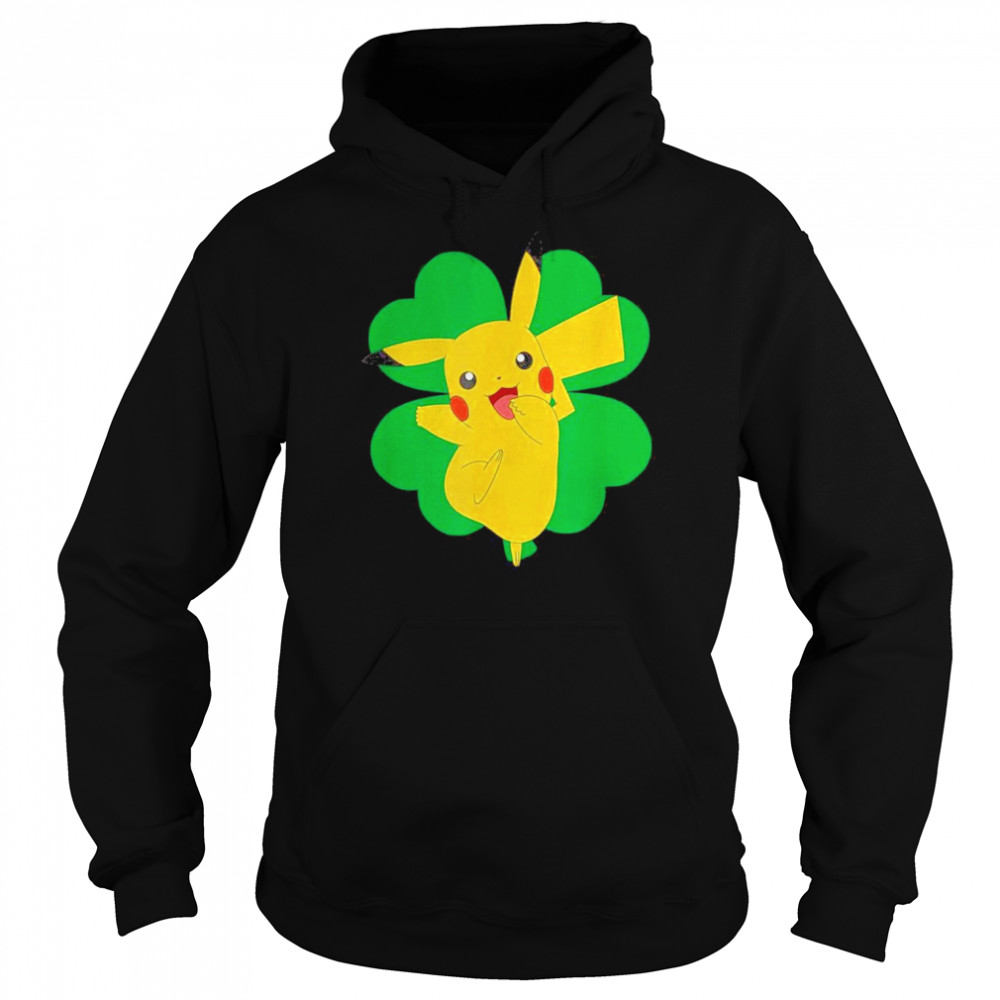 Pokemon St Patrick’s Day Lucky Pikachu  Unisex Hoodie