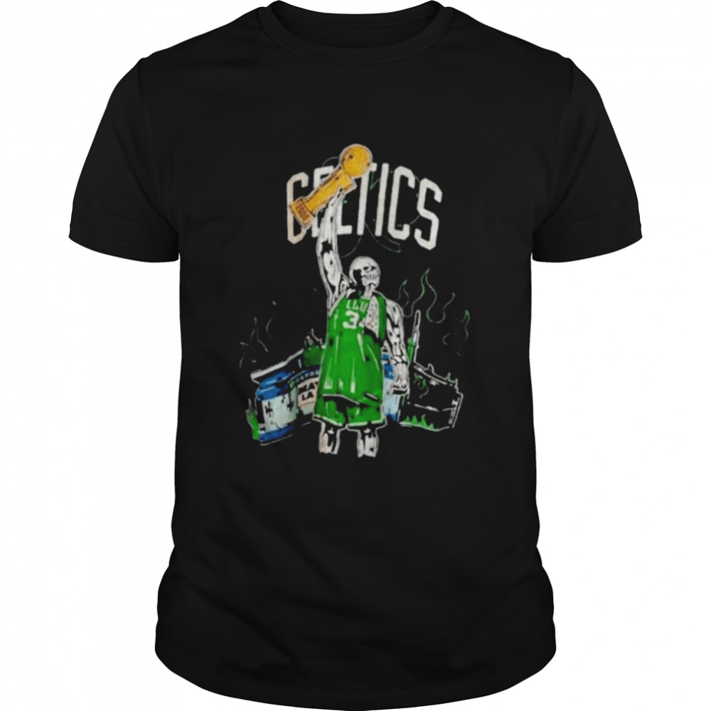 Boston celtics style skeleton champions nba finals shirts