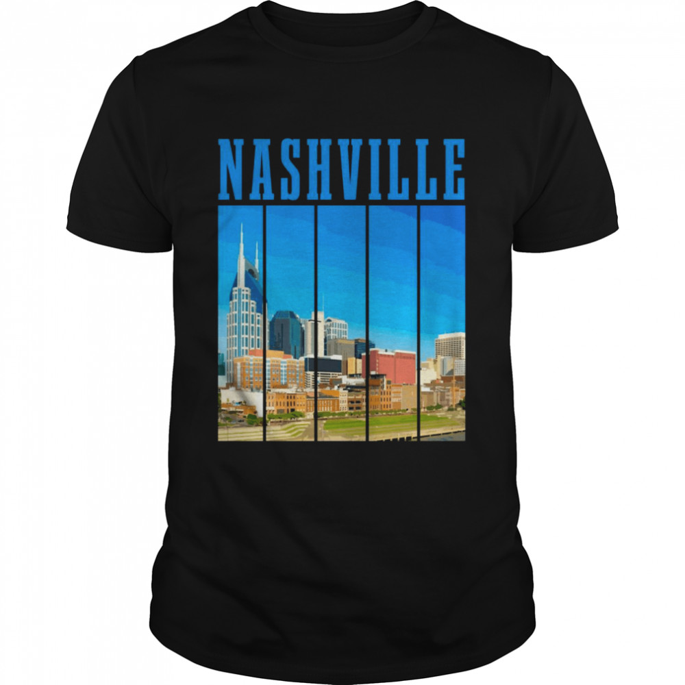 Nashville Skyline Tennessee Music City Vintage Pride Shirts