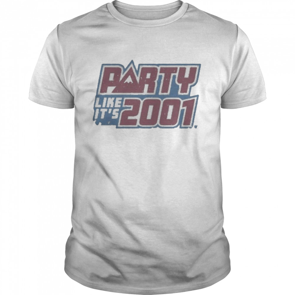 Party Like It’s 2001 Colorado Avalanche Hockey  Classic Men's T-shirt