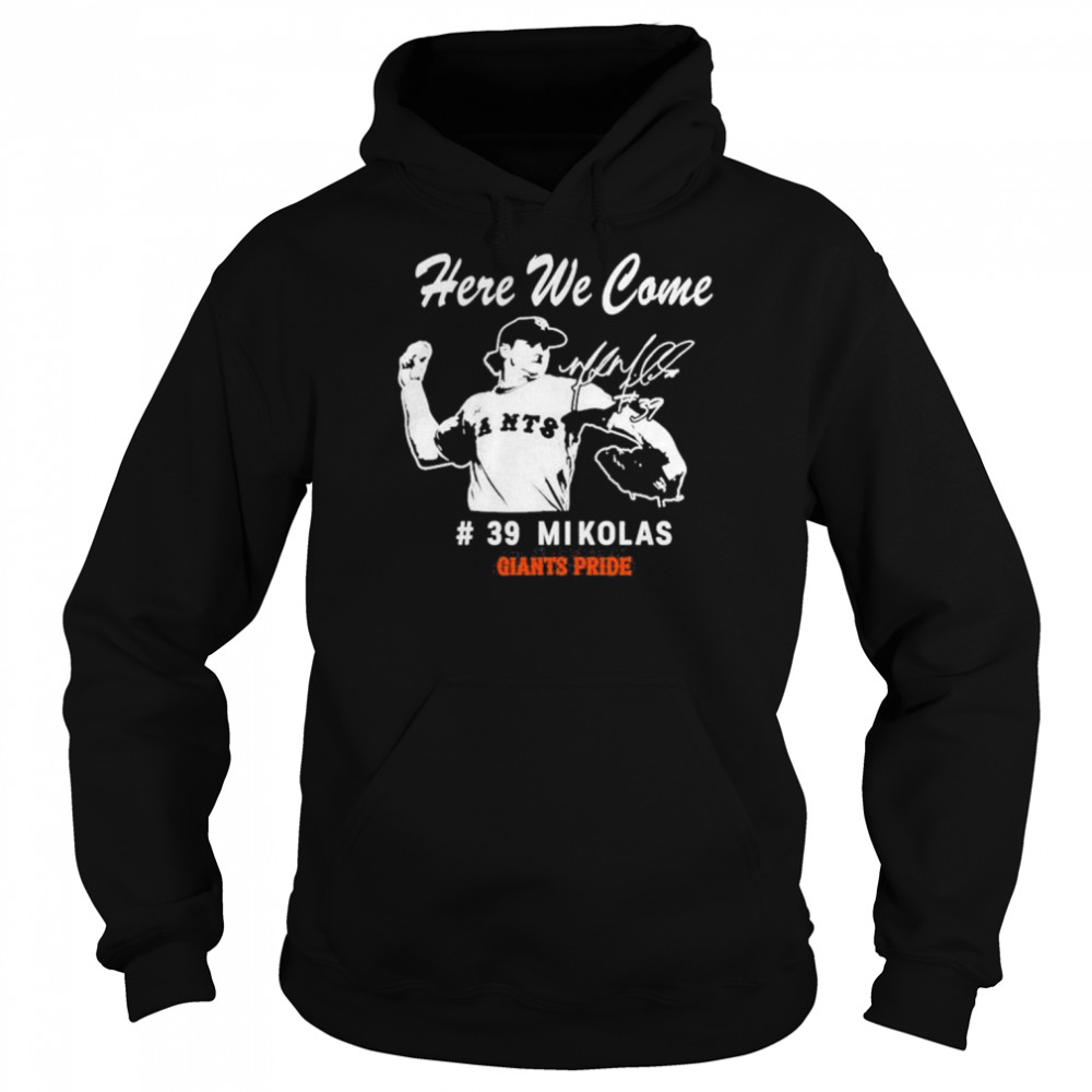 St. Louis Cardinals Scott Mathieson Here We Come 39 Mikolas Giants Pride T- Unisex Hoodie