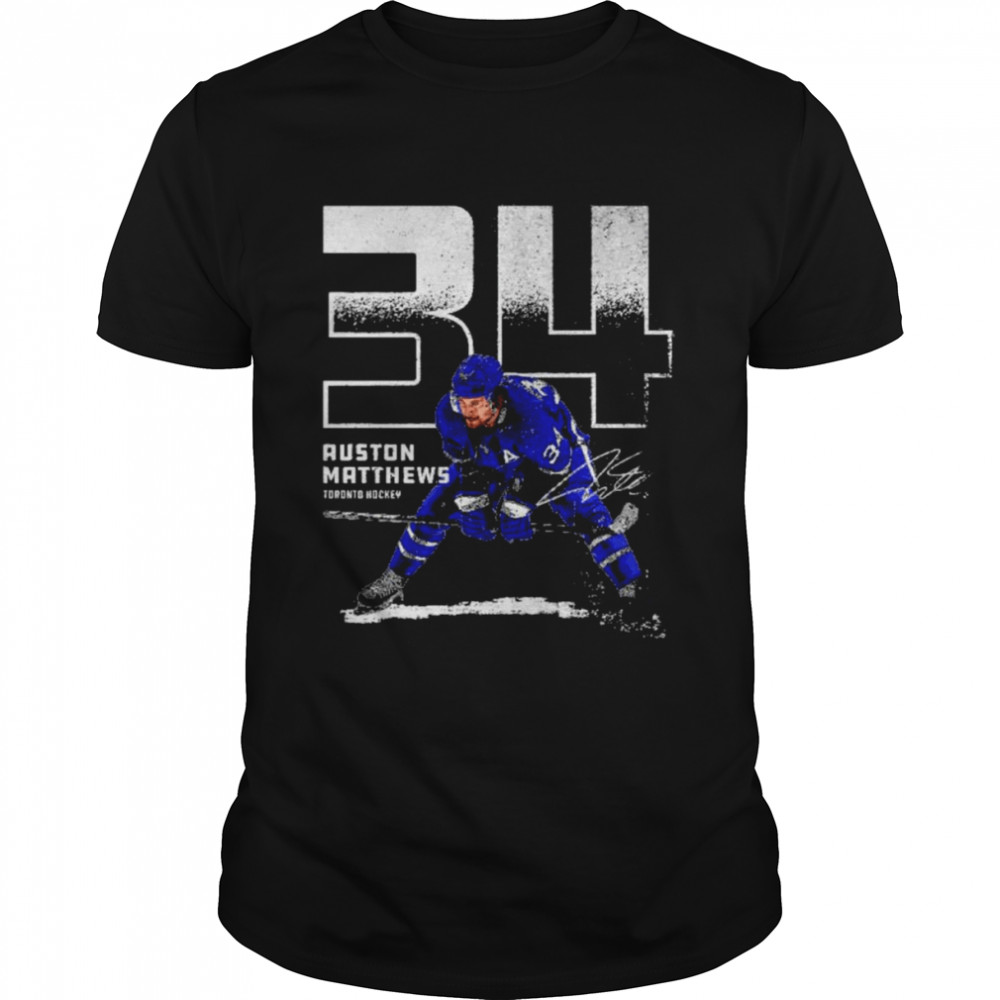 Auston Matthews Toronto Outline Signatures Shirts