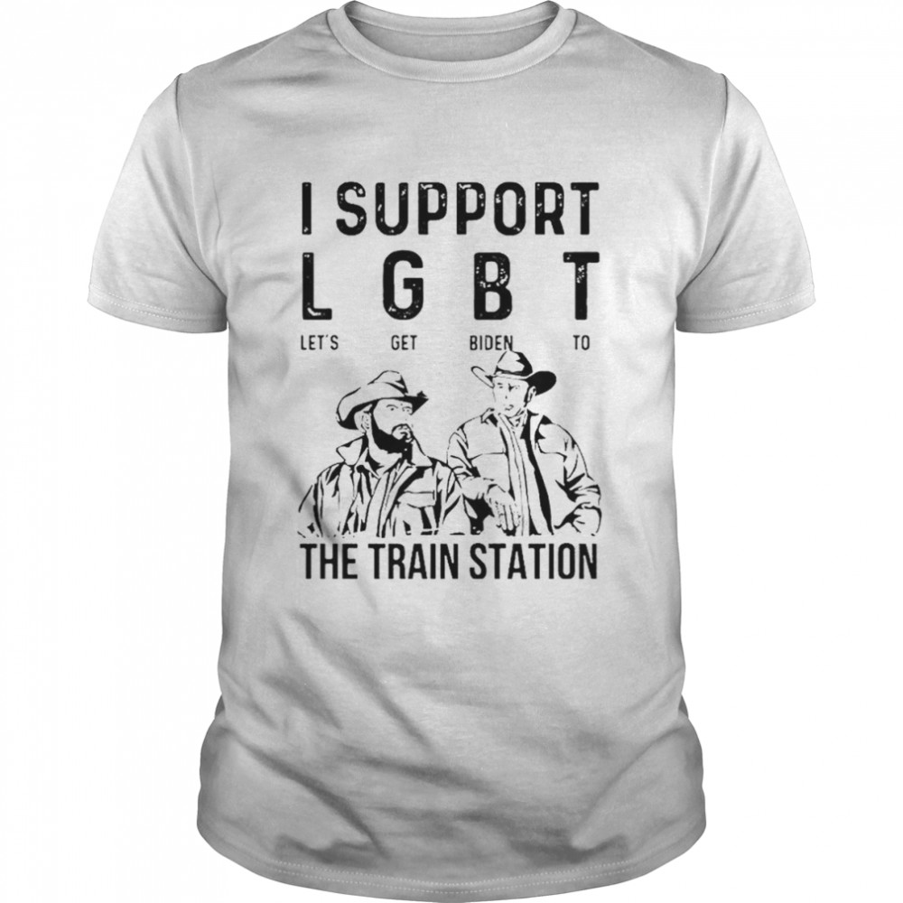 I Support LGBT Let’s Get Biden To The Train Station 2022 T-Shirt