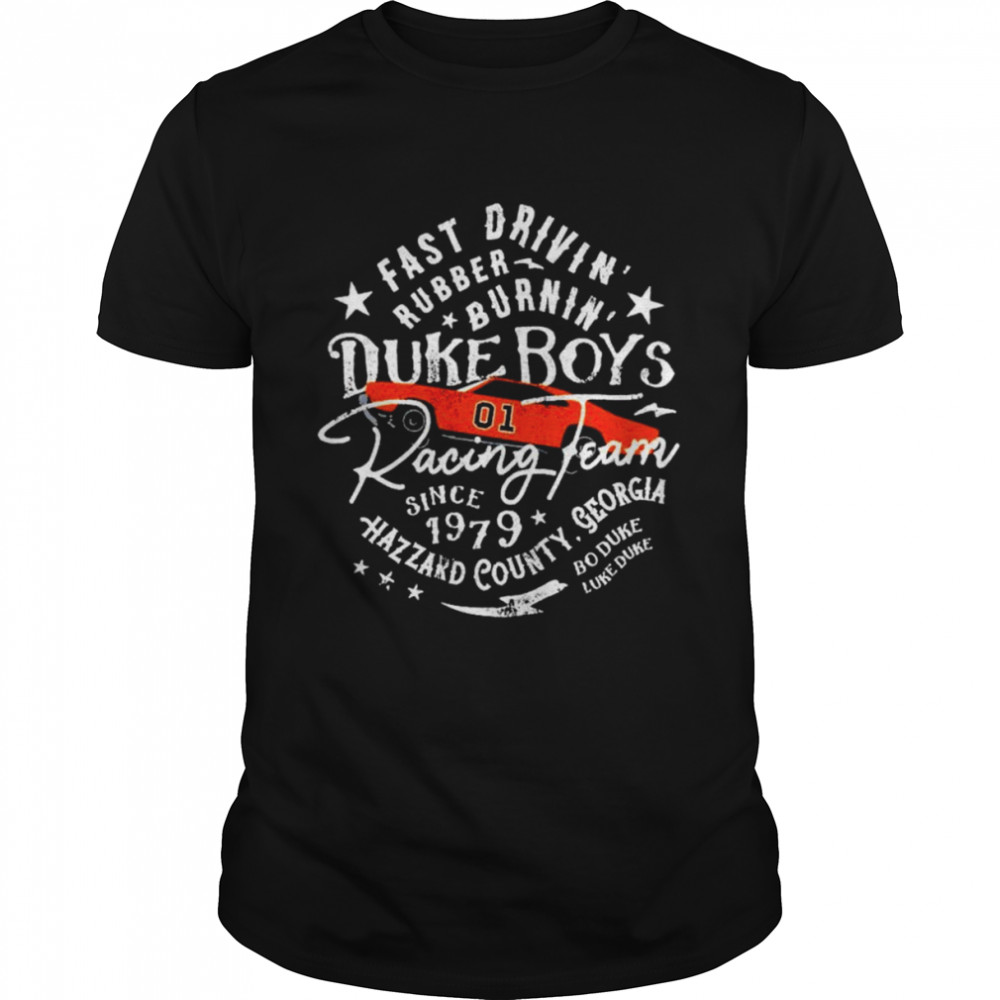 Dukes Boyss Racings Teams fasts drivins’ rubbers burnins’ shirts