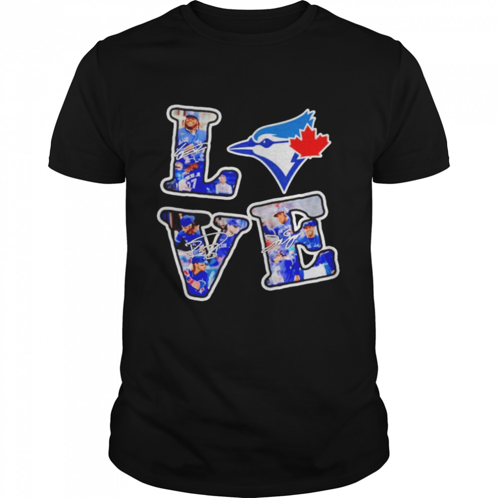 Love Toronto Blue Jays Players signatures shirts