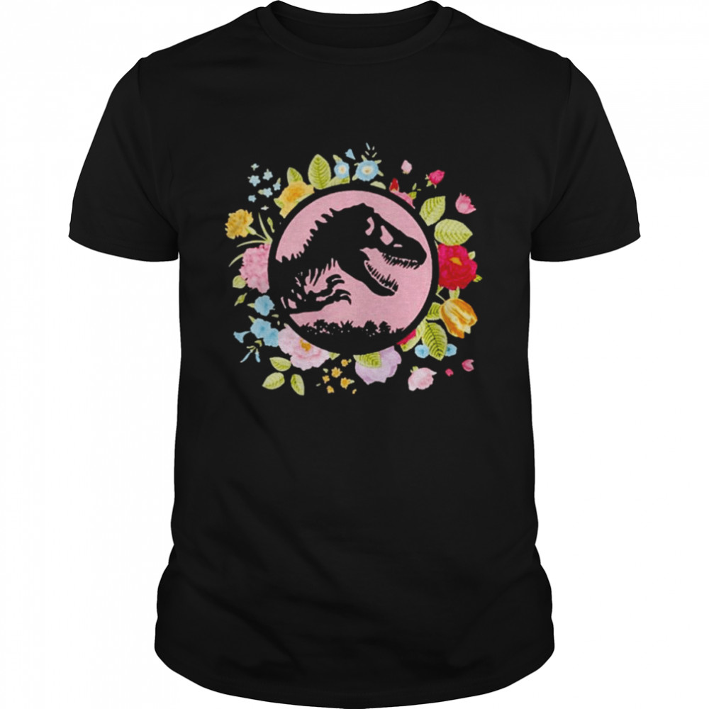 Dinosaur flower shirts