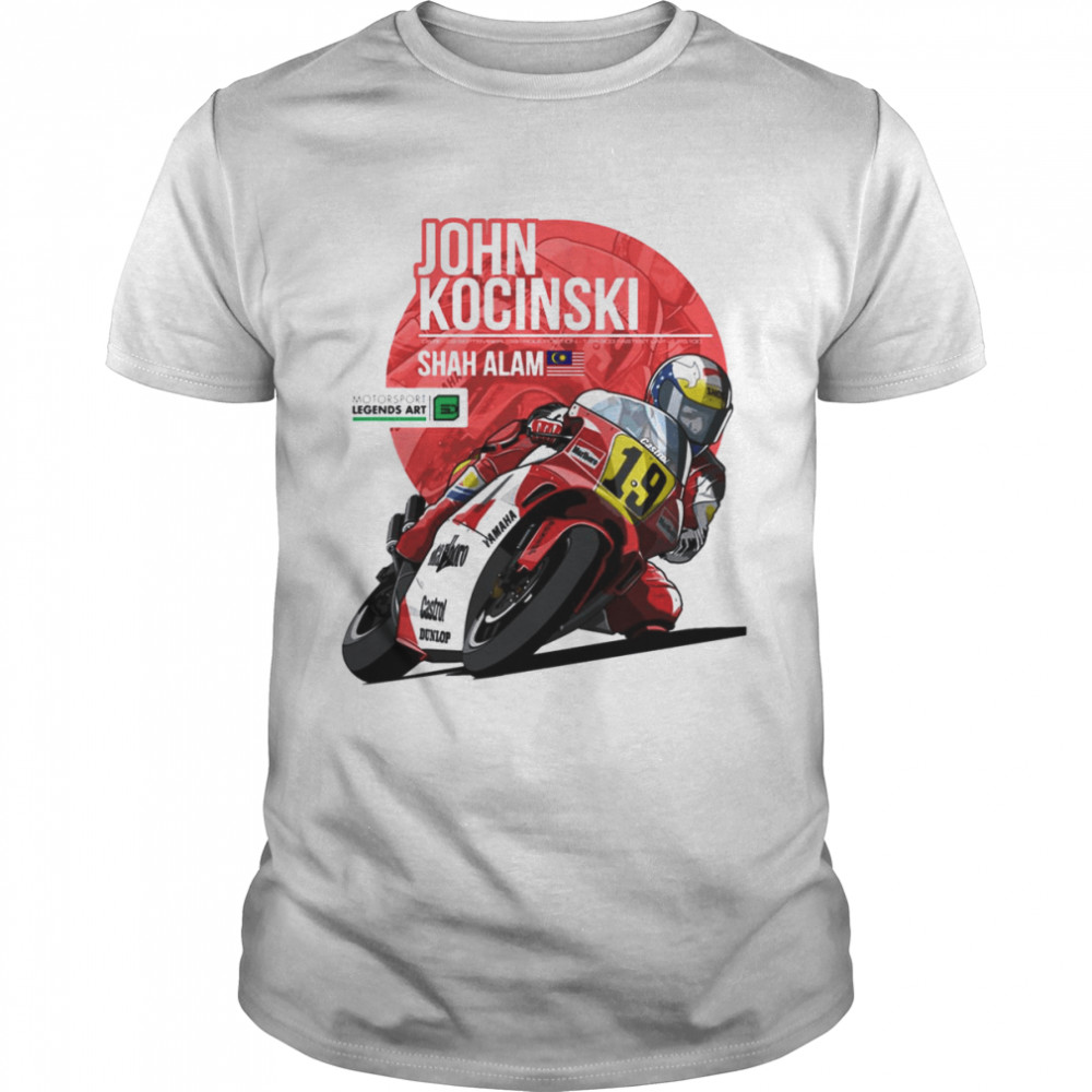 John Kocinski 1991 Shah Alam Motorcycle Race shirts