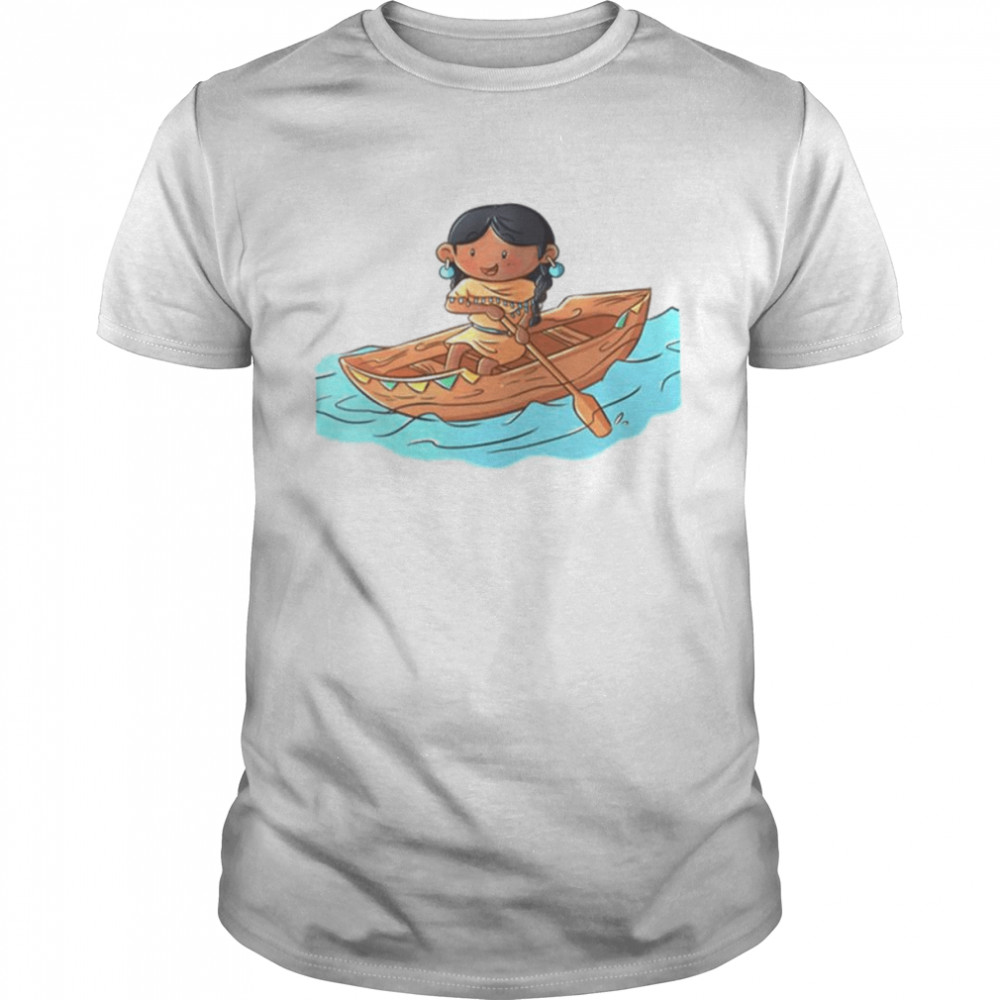 Chibi Art Pocahontas Canoe Pugahontas shirts