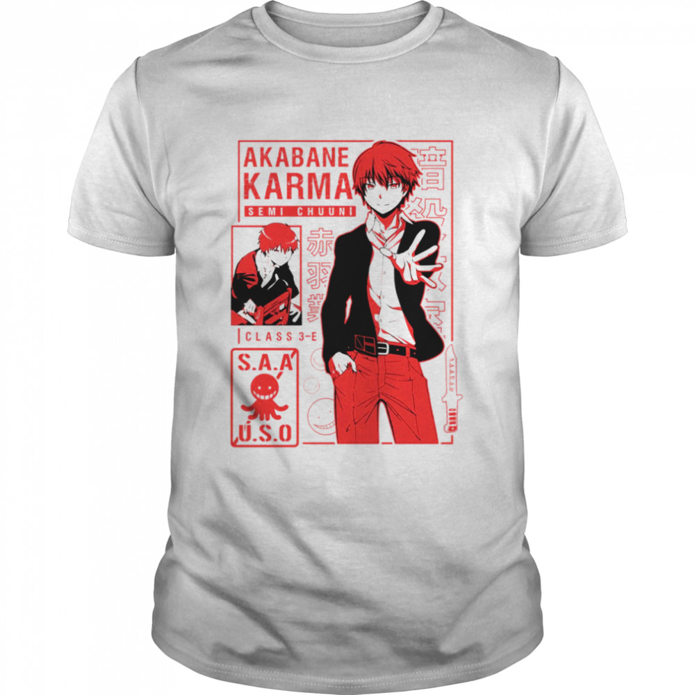 Karma Akabane Assassination Classroom shirts