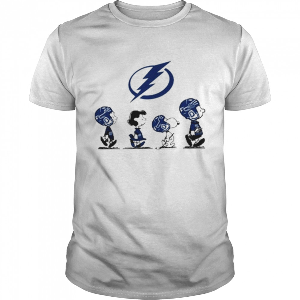 The Peanuts Abbey Road Tampa Bay Lightning shirts