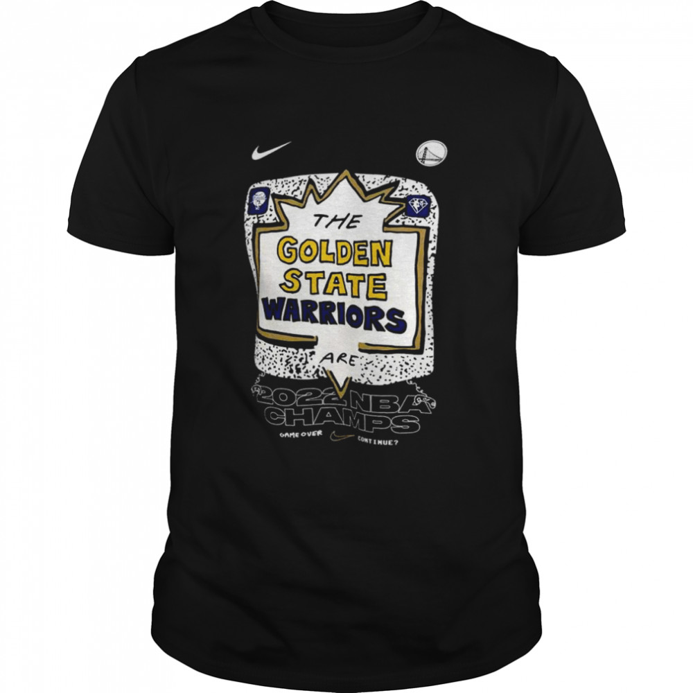 Golden State Warriors Nike 2022 NBA Finals Champions Celebration Expressive T-Shirts