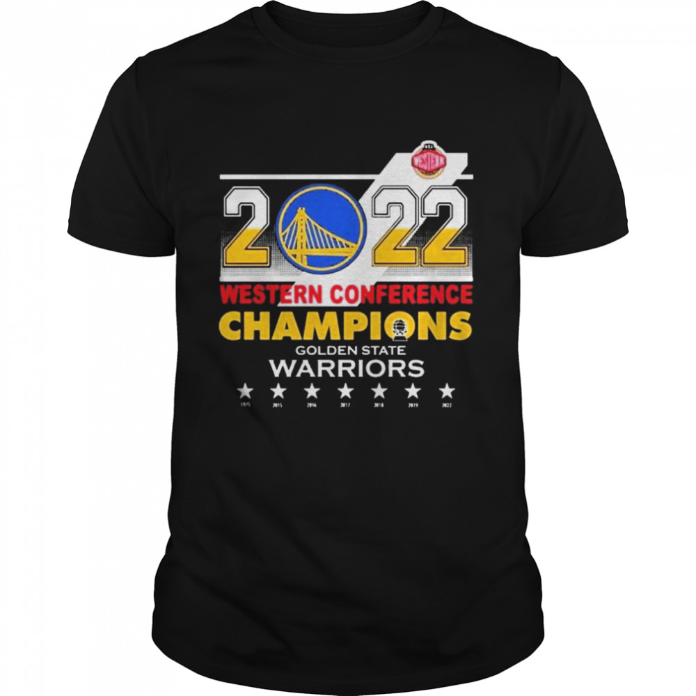 7ths Westerns Conferences Championss 2022s Goldens States Warriorss Shirts