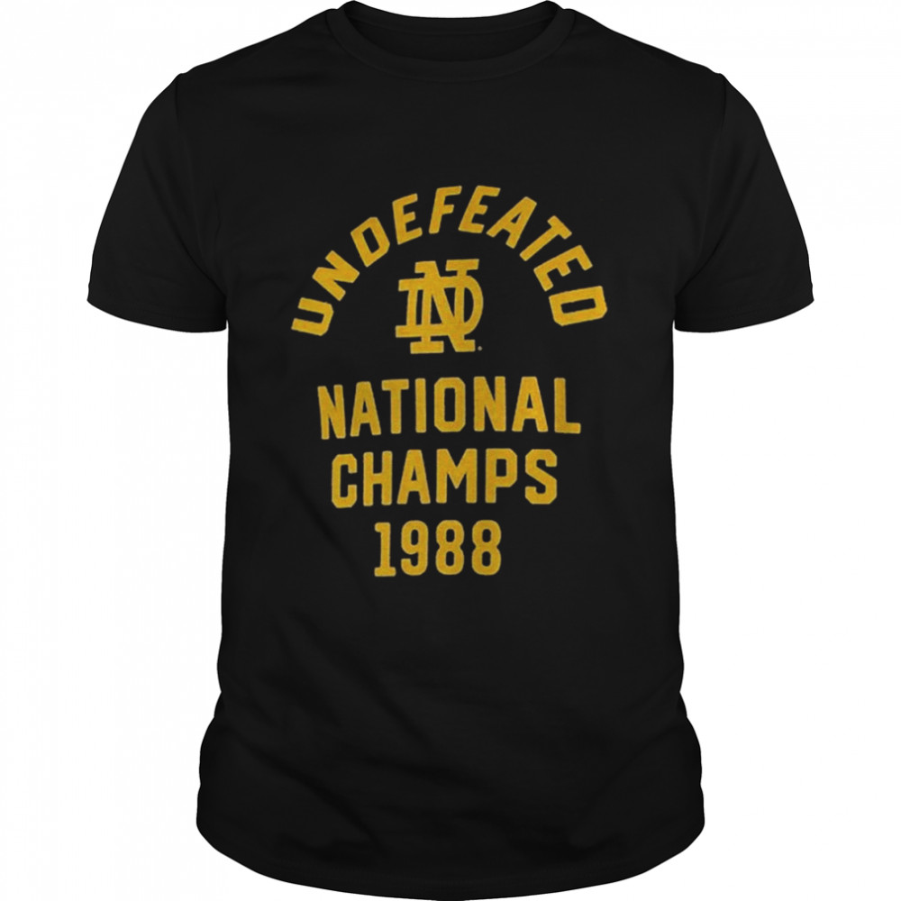 Notre Dame Fighting Irish Vintage 1988 National Champs T-Shirts