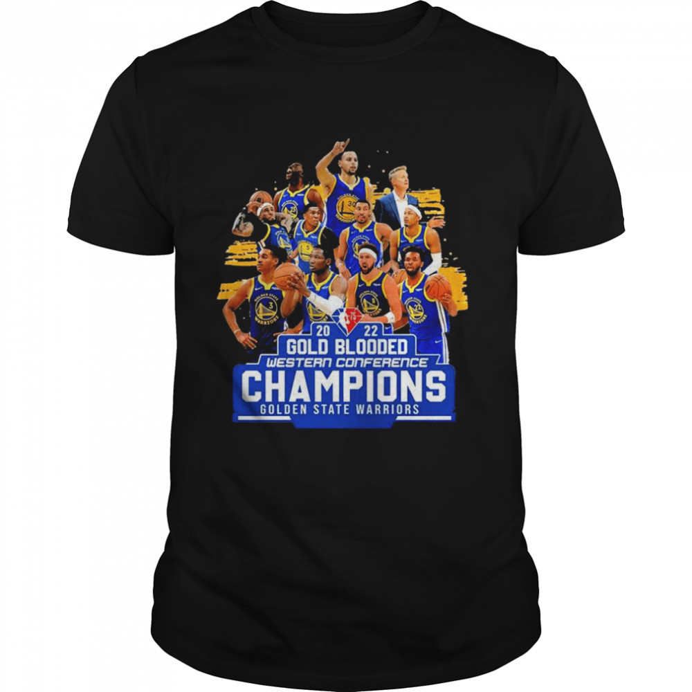 2022 Gold Blooded Western Conference Champions Golden State Warriors shirts