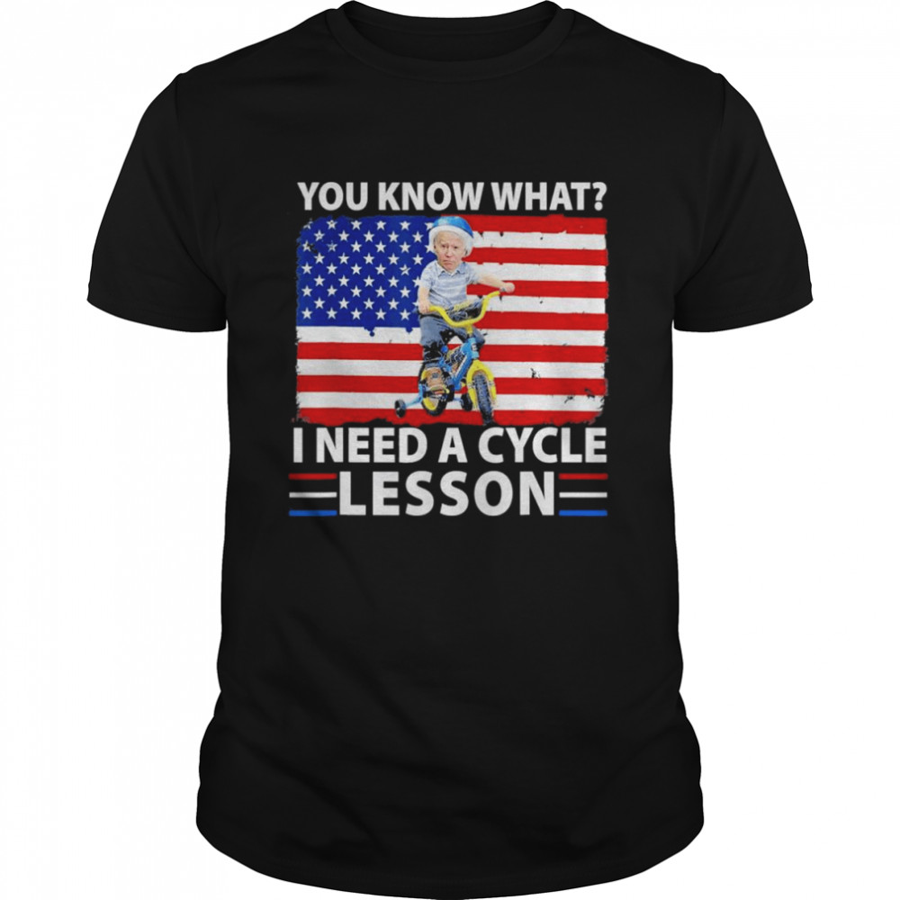 4th of July Biden bike accident i need a cycle lesson T-Shirts