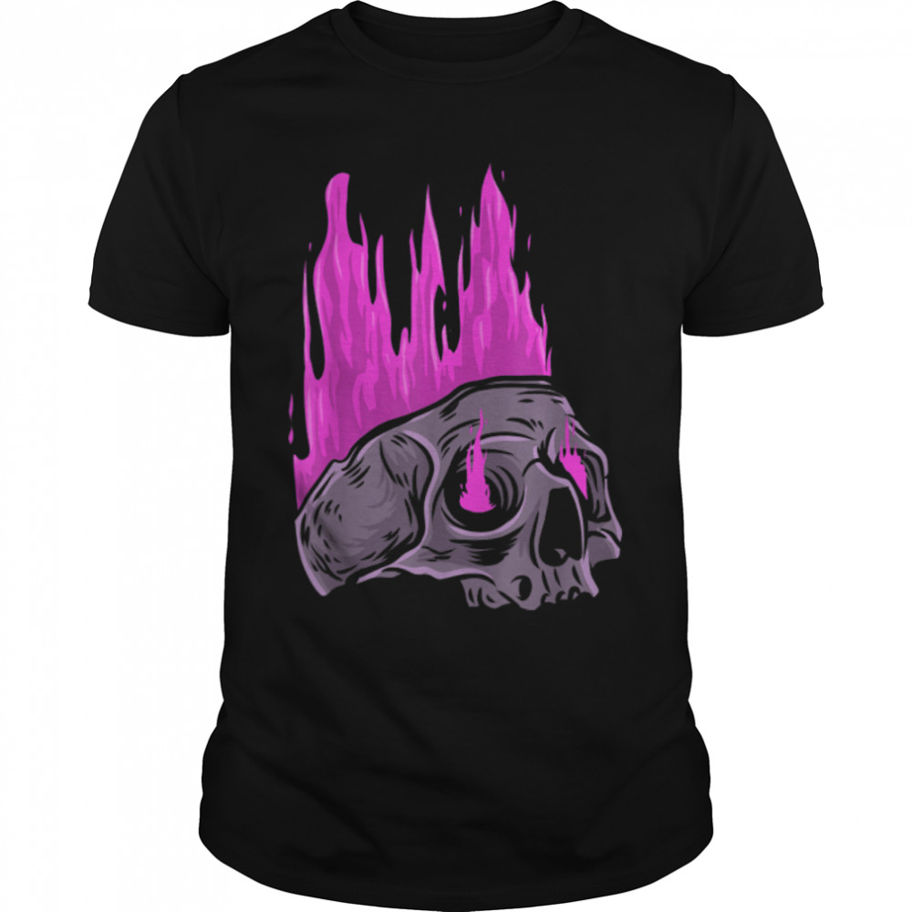 Mind Blown Melting Exploding Head Pastel Goth Skull Emo Punk T- B0B358FTVK Classic Men's T-shirt