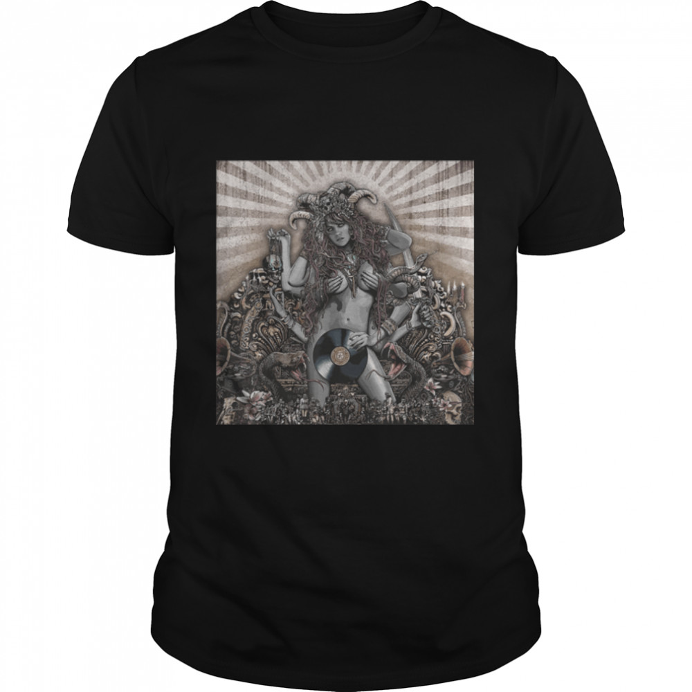 Ma Kali The Divine Mother Music vinyl Dark Grunge Art T-Shirt B0B1J6DJRCs