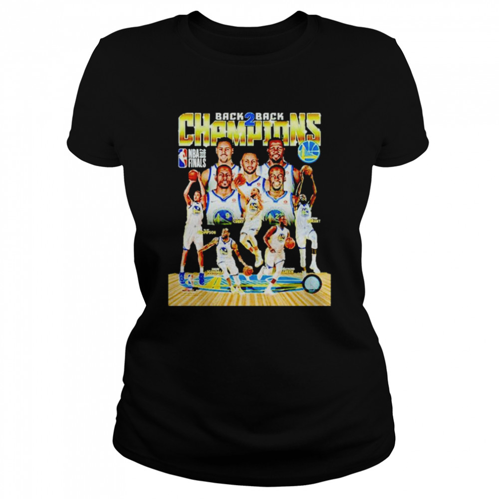 Golden State Warriors Back 2 Champions shirt Classic Women's T-shirt