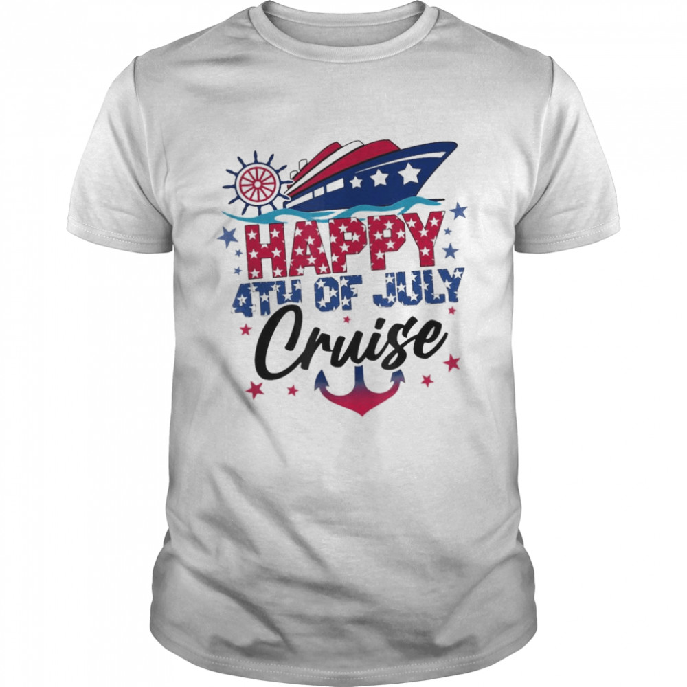 Happy 4th Of July Cruise Patriotic American Cruising  Classic Men's T-shirt