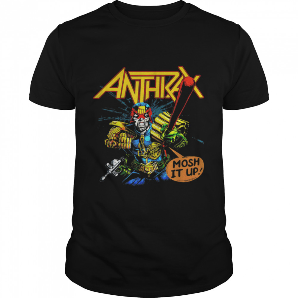 Anthrax - I Am The Law Mosh T-Shirt B0B3SM5GP3