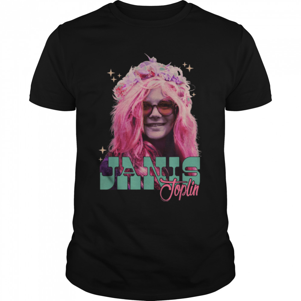 Janis Joplin Feathers in Her Hair T- B09ND17PBN Classic Men's T-shirt