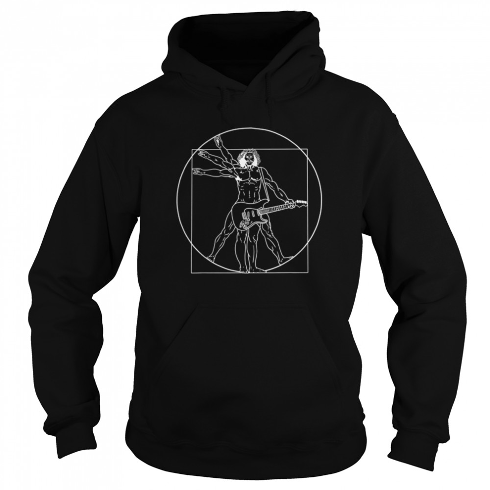 Vitruvian Man Guitar Music Player Da Vinci Guitarist T- B07J223PQD Unisex Hoodie