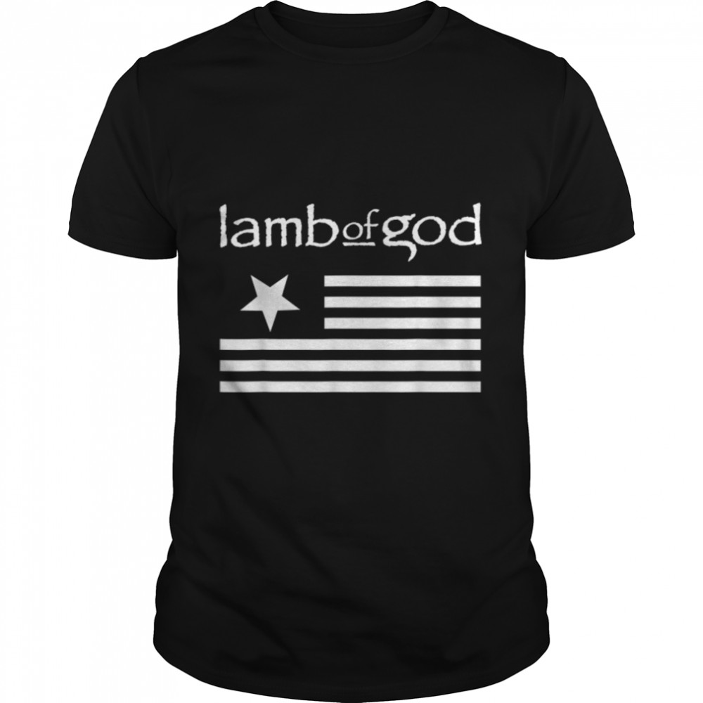 Lamb of God s– Flag T-Shirt B0B48V6QBPs