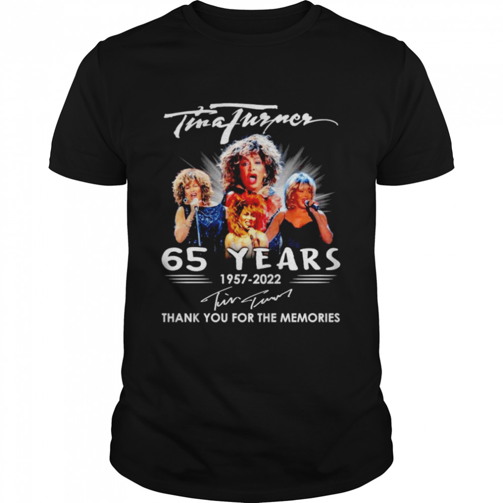 Tina Turner 65 years 1957-2022 signatures shirt Classic Men's T-shirt
