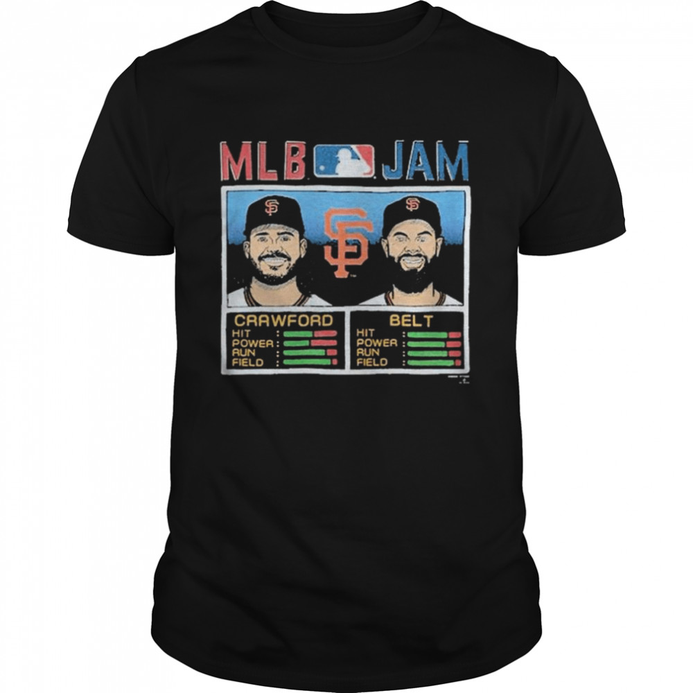 MLB Jam San Francisco Giants Crawford And Belt Shirts