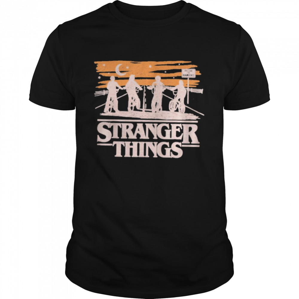 Netflix Stranger Things Night Silhouettes Sale T-Shirt