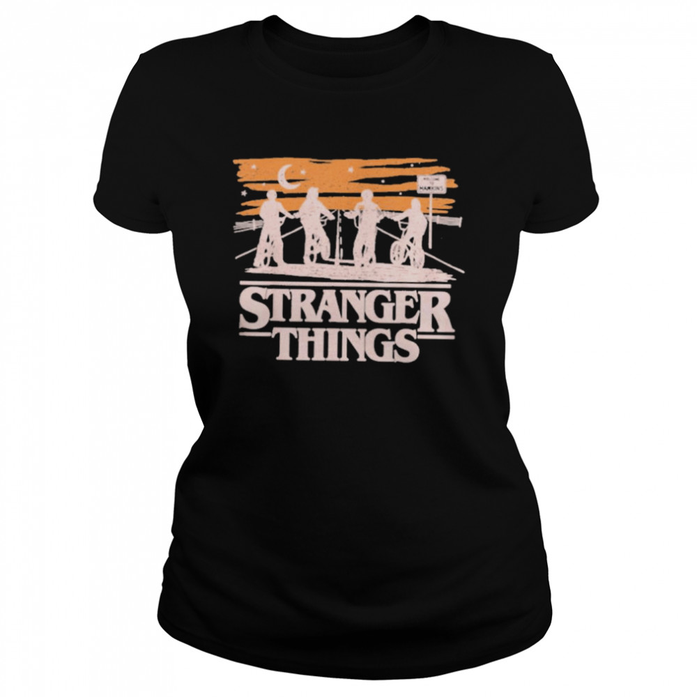 Netflix Stranger Things Night Silhouettes Sale T- Classic Women's T-shirt