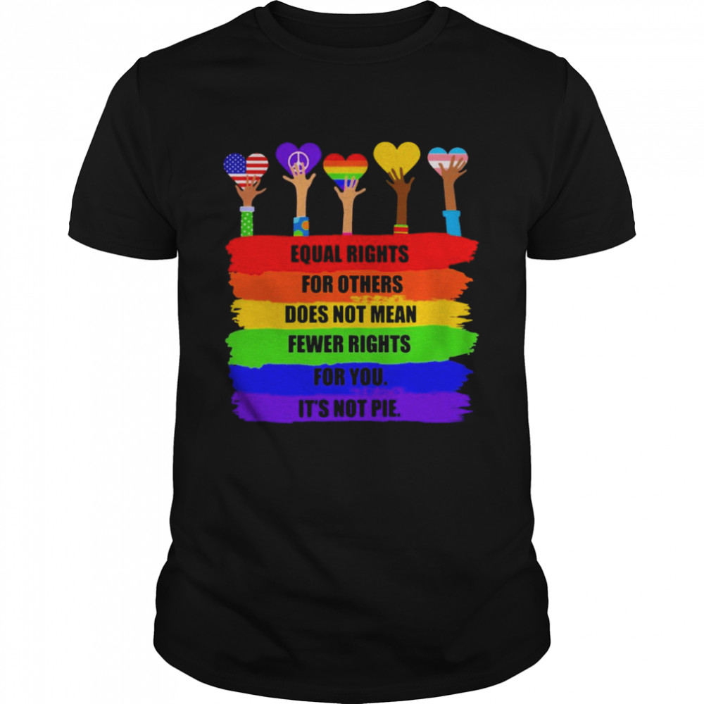 Equal Rights For Others Does Not Mean Fewer Rights For You Its’s Not Pie Shirts