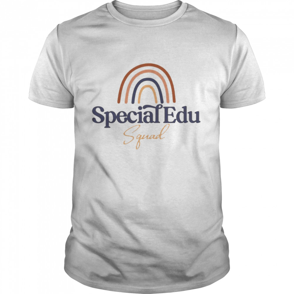 Rainbow Special Education Teacher Squad Shirts