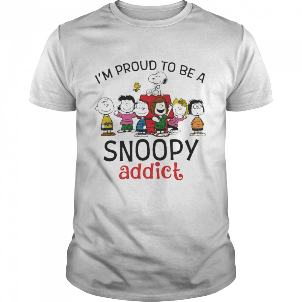 Thes Peanutss Characterss Is’ms prouds tos bes as Snoopys addicts shirts