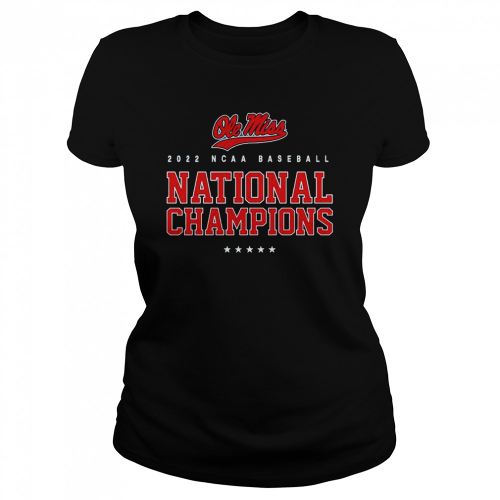 2022 Baseball National Champions University Of Mississippi Ole Miss  Classic Women's T-shirt