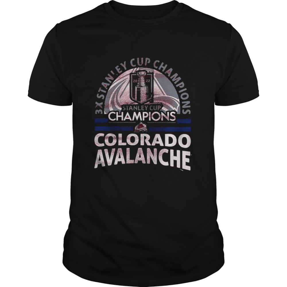 NHL Stanley Cup Final 3X Colorado Avalanche Champions T- Classic Men's T-shirt